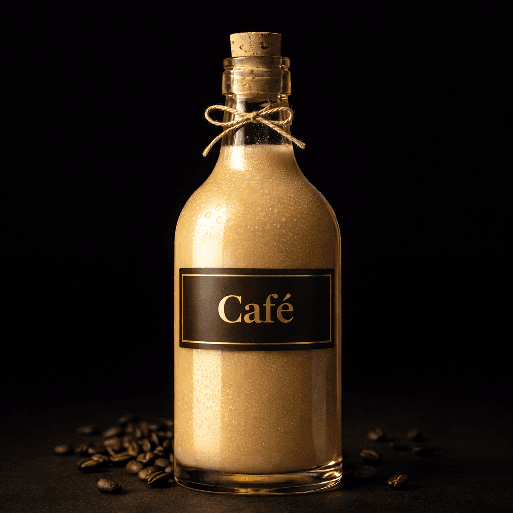 Botella de sabajón sabor café artesanal de Neiva